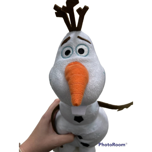Disney Frozen Olaf Character 15" Plush with Sparkly Snowflakes - Picture 2 of 6